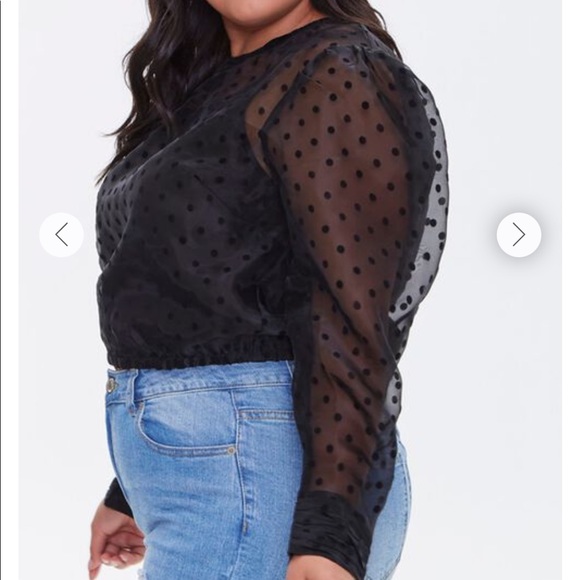 NWOT Organza top with cami - Picture 2 of 3